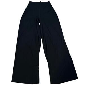 Old Navy Size M Studio Smooth High Rise Wide Leg Pants Athleisure Yoga Black